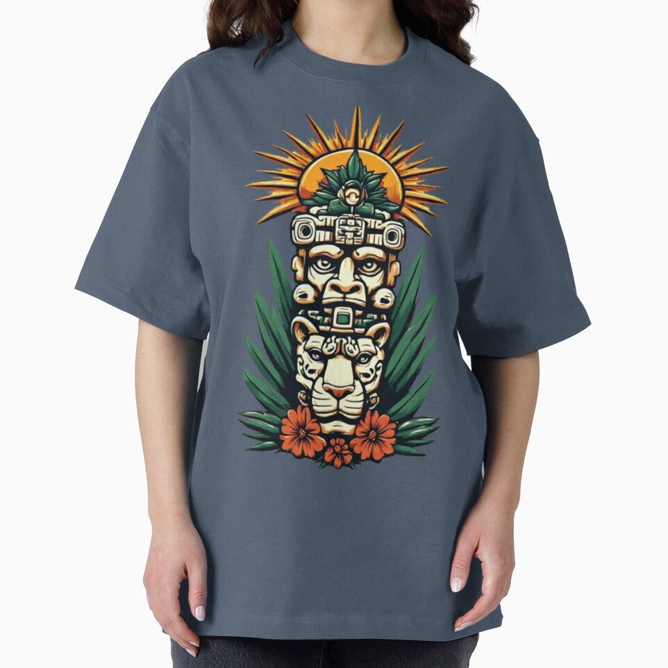 Mayan Totem with Golden Sun | Elysium Echoes Icon by Shift-Bloom
