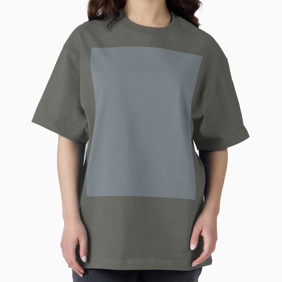 Plain Solid Color Medium Grey Chic Cool Gray Teal Gray Teal Grey by mimihuang creations