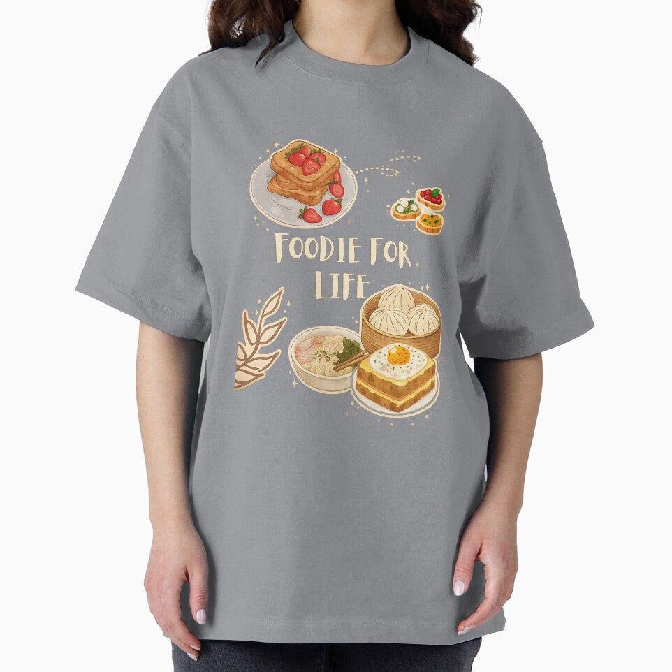 Foodie for Life – Cute Food Lover Watercolor Aesthetic Design by ravenRM