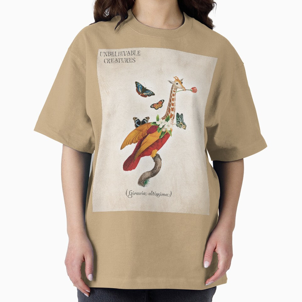 Giravia Altíssima | Surreal Bird Giraffe Hybrid Collage Creature by Becky-Poppins