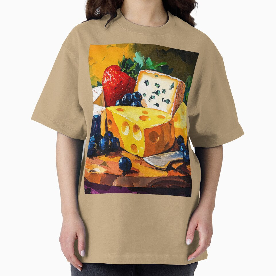 A Vibrant Spread of Cheeses, Berries and Grapes Celebrating Color, Texture and Culinary Delight by OlfactoART Studio