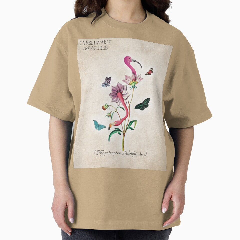 Phoenicoptera Floribunda | Flamingo Floral Surreal Collage Creature by Becky-Poppins