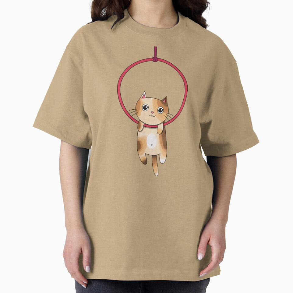 Cute Tabby Cat on Aerial Hoop | Adorable Circus Kitty by Becky-Poppins