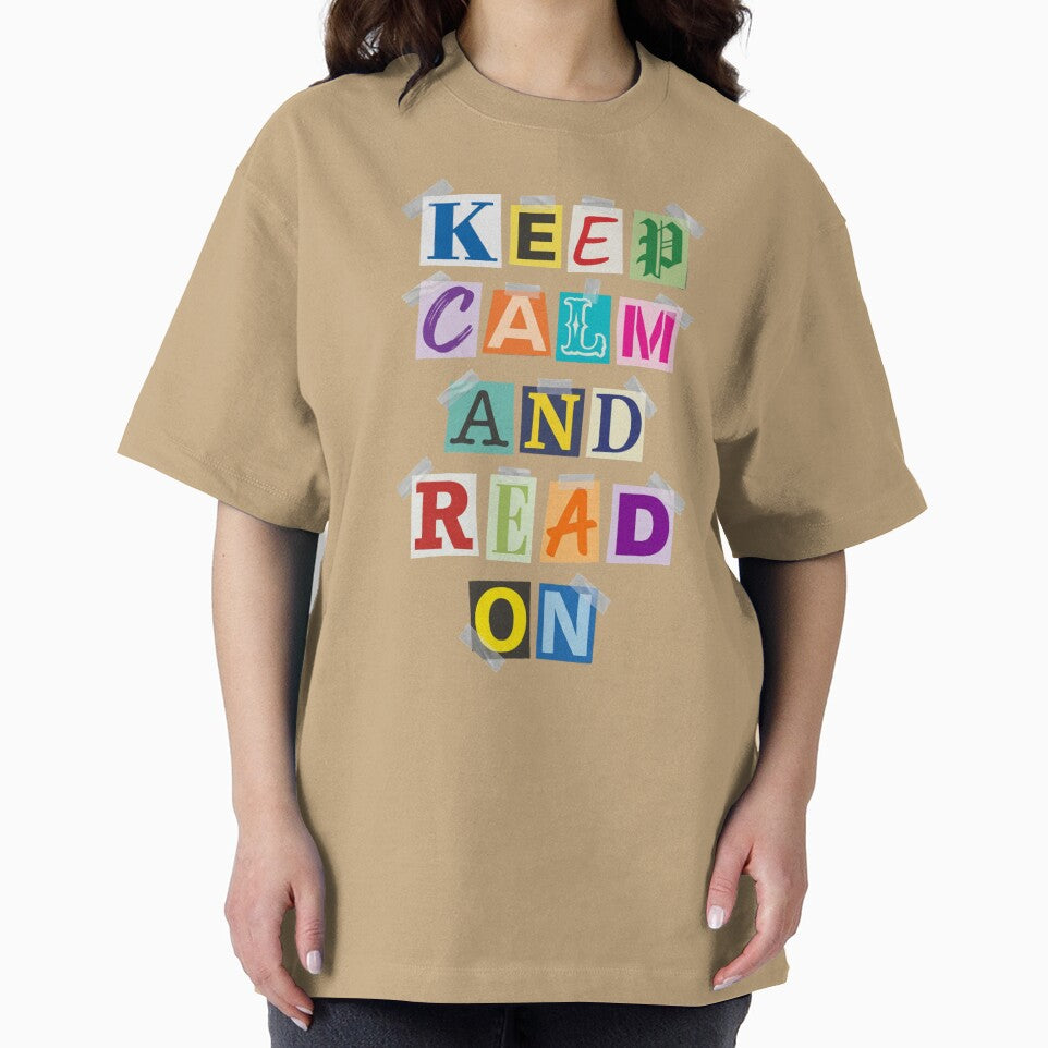 Keep Calm And Read On Ransom Note Book Lover by d247