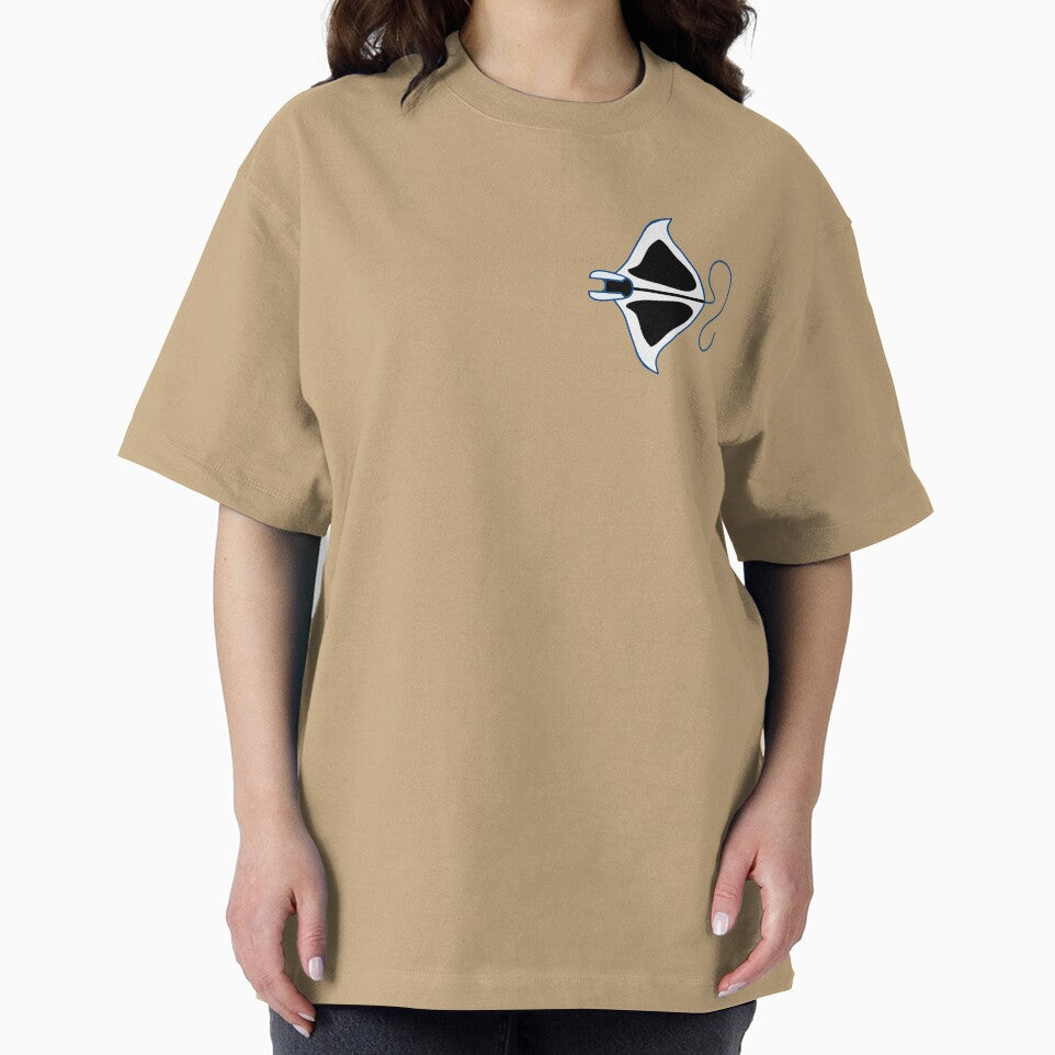 Two-tone linear stylized manta by Provinces de France