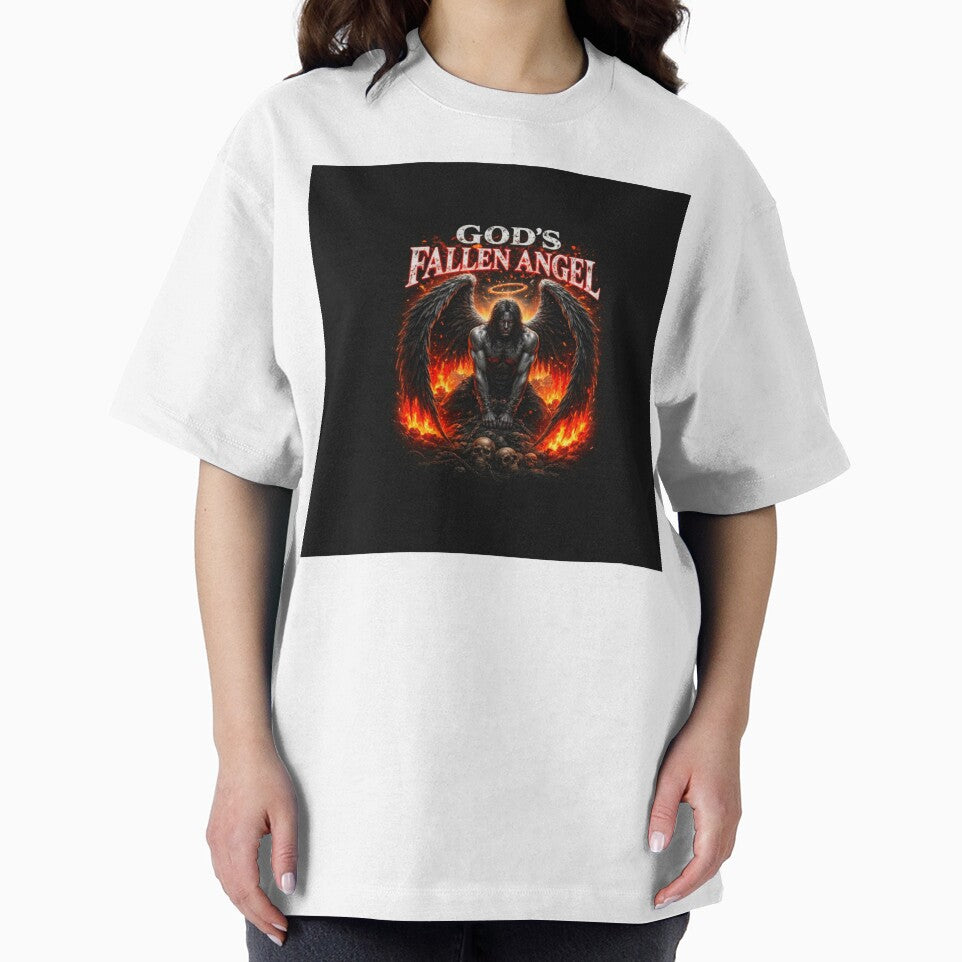 God’s Fallen Angel – Dark Gothic Angel Streetwear Design by INVIKETOS