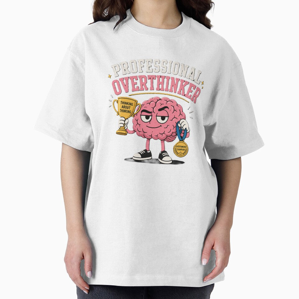 Professional Overthinker Funny Brain Design by SHOPILIE