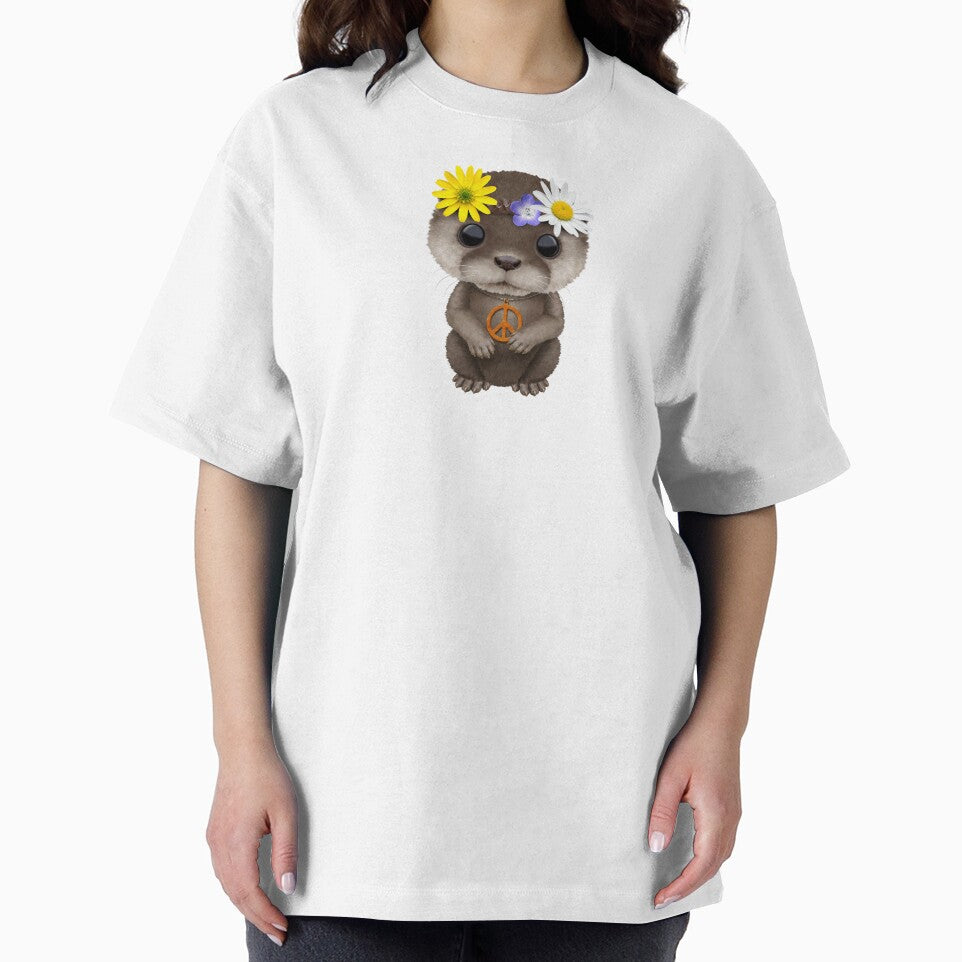 Cute Baby Otter Hippie by JeffBartels