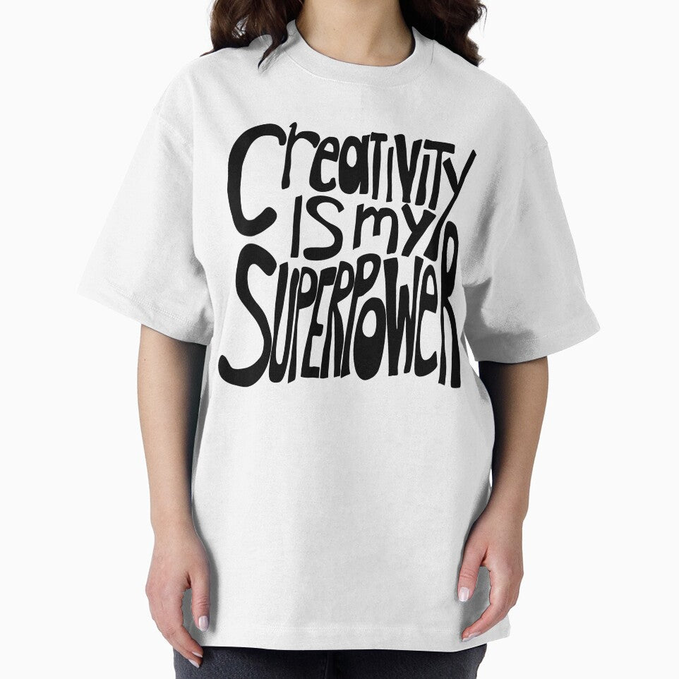Creativity is my Superpower Black Hand Lettering by wordznart
