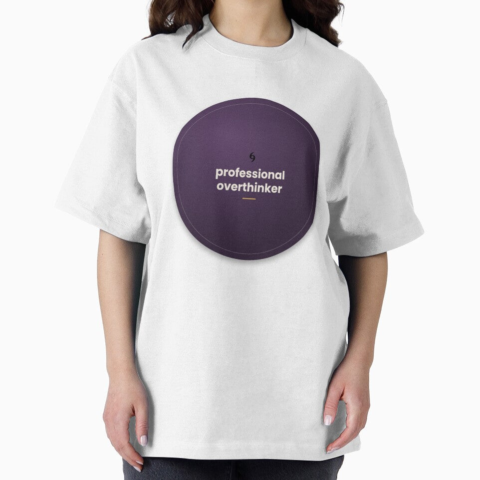 Professional Overthinker Funny Quote Design by elias80