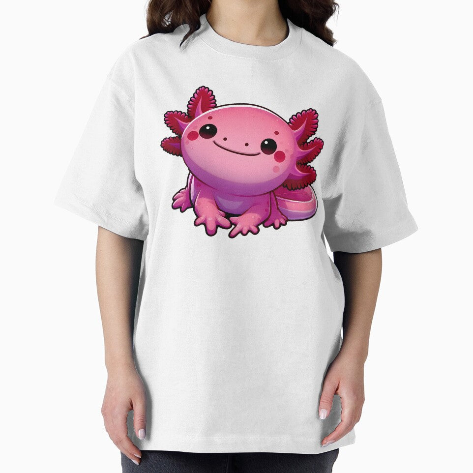 Cool Smiling Axolotl by Frog Level Treasures
