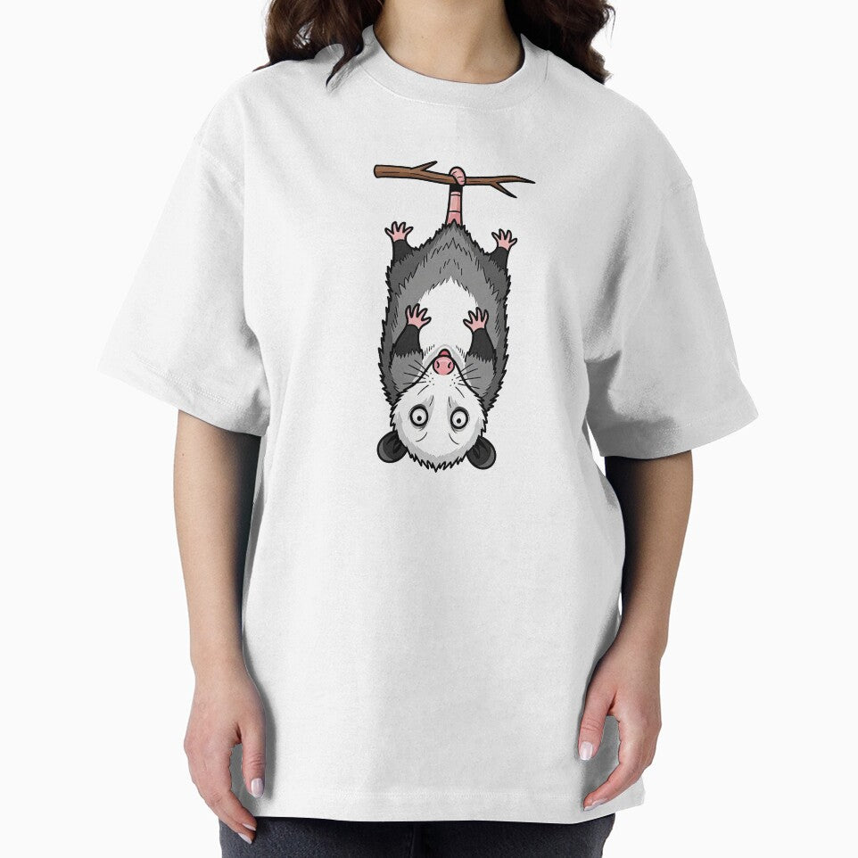 Cute Hanging Upside Down Opossum by TeeARTHY