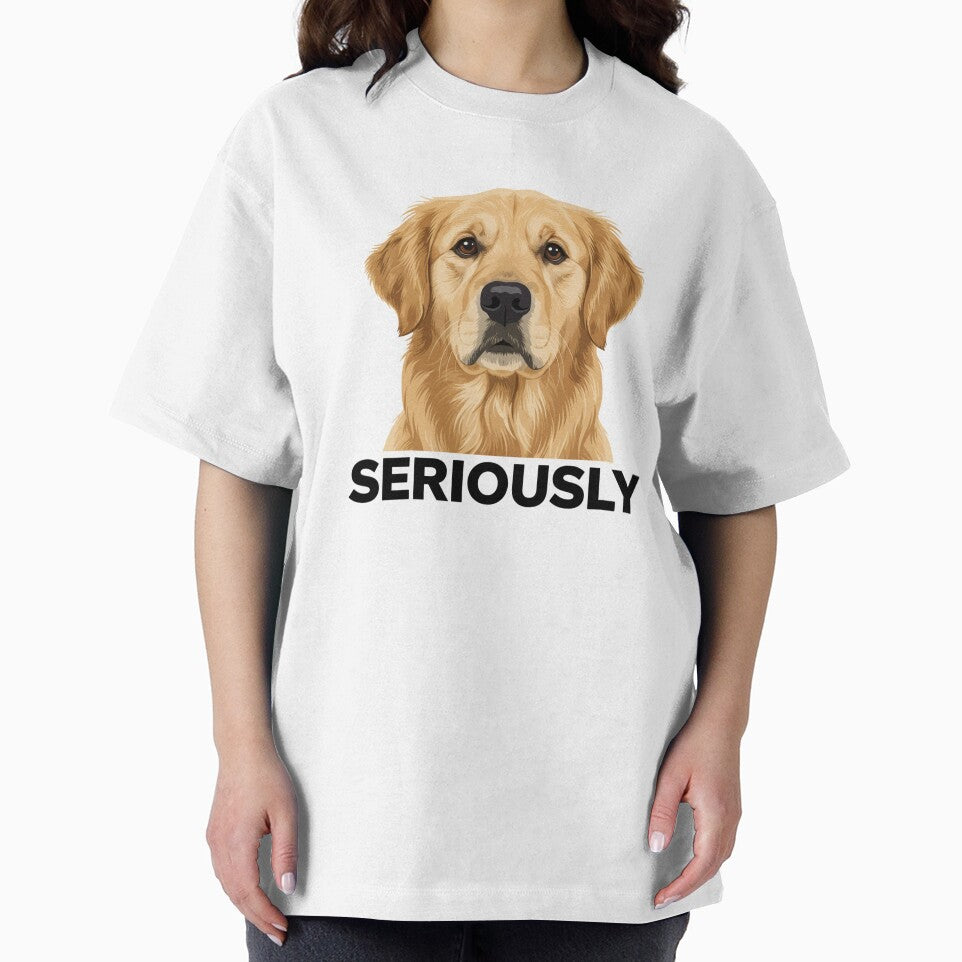 Seriously Golden Retriever Dog Owner Pet Lover by salmzouriart