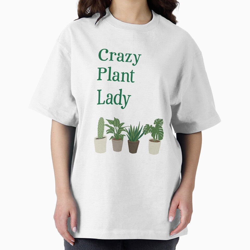 Crazy Plant lady art by palmandpaper