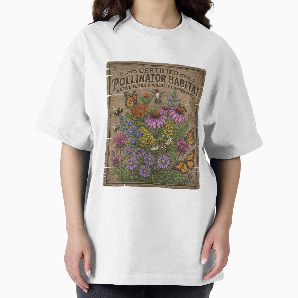 Certified Pollinator Habitat Vintage Wooden Sign by PGRprint