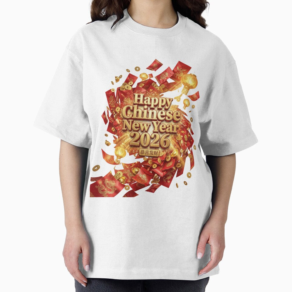 Happy Chinese New Year 2026 - Festive Red Envelopes & Lanterns with Gold Coins by JaaCreativeShop