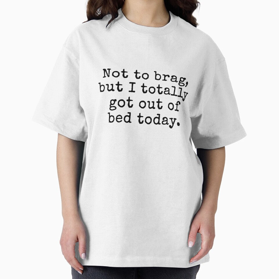 Not to brag, but I totally got out of bed today. Typewriter Vintage Shirt by MoClan-Graphics