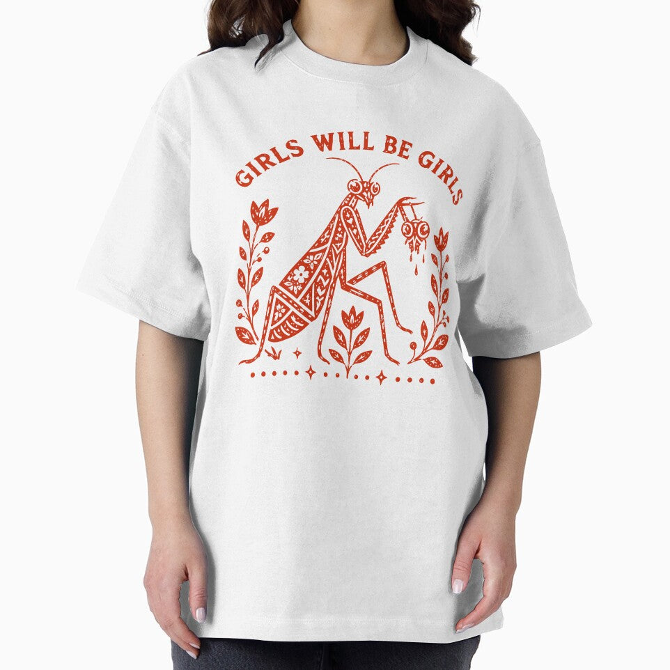 Girls Will Be Girls Mantis Feminism Vintage Art by AmerieAbi