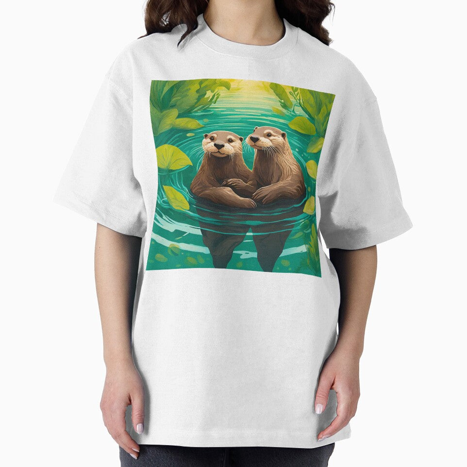 Significant Otters - Otters Holding Hands by blueasian
