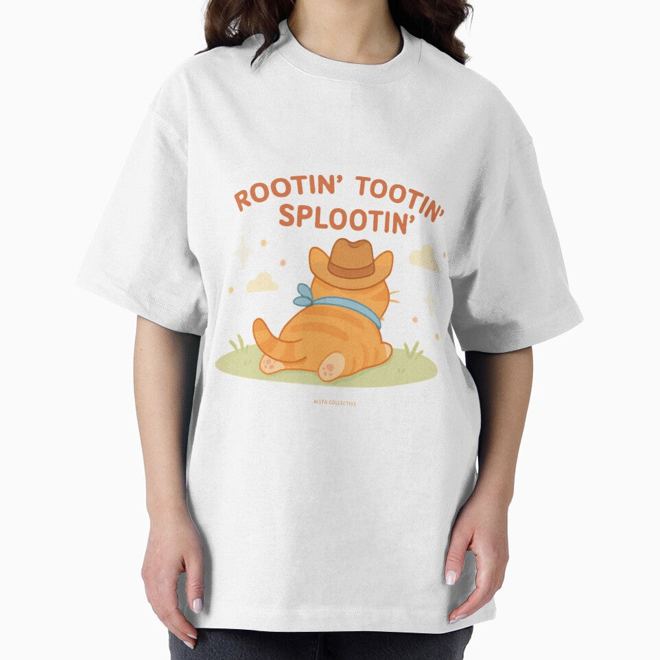 Rootin’ Tootin’ Splootin’ – Cowboy Cat Sploot by MLynCollective