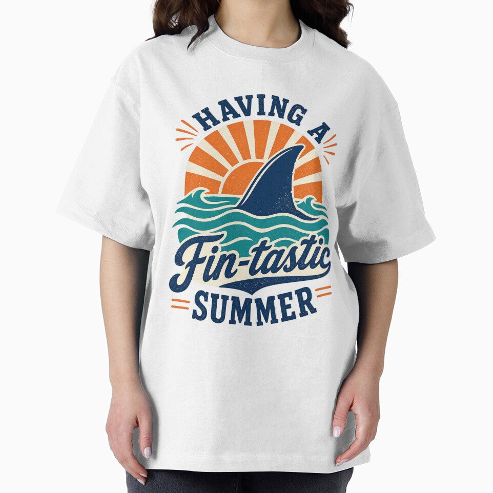 Having a Fin-tastic Summer - Retro Sunset Waves by culturadrop