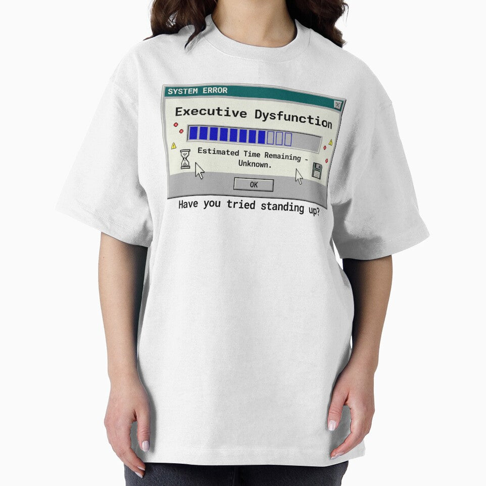 Executive Dysfunction System Error Funny ADHD Gift by Whimwick