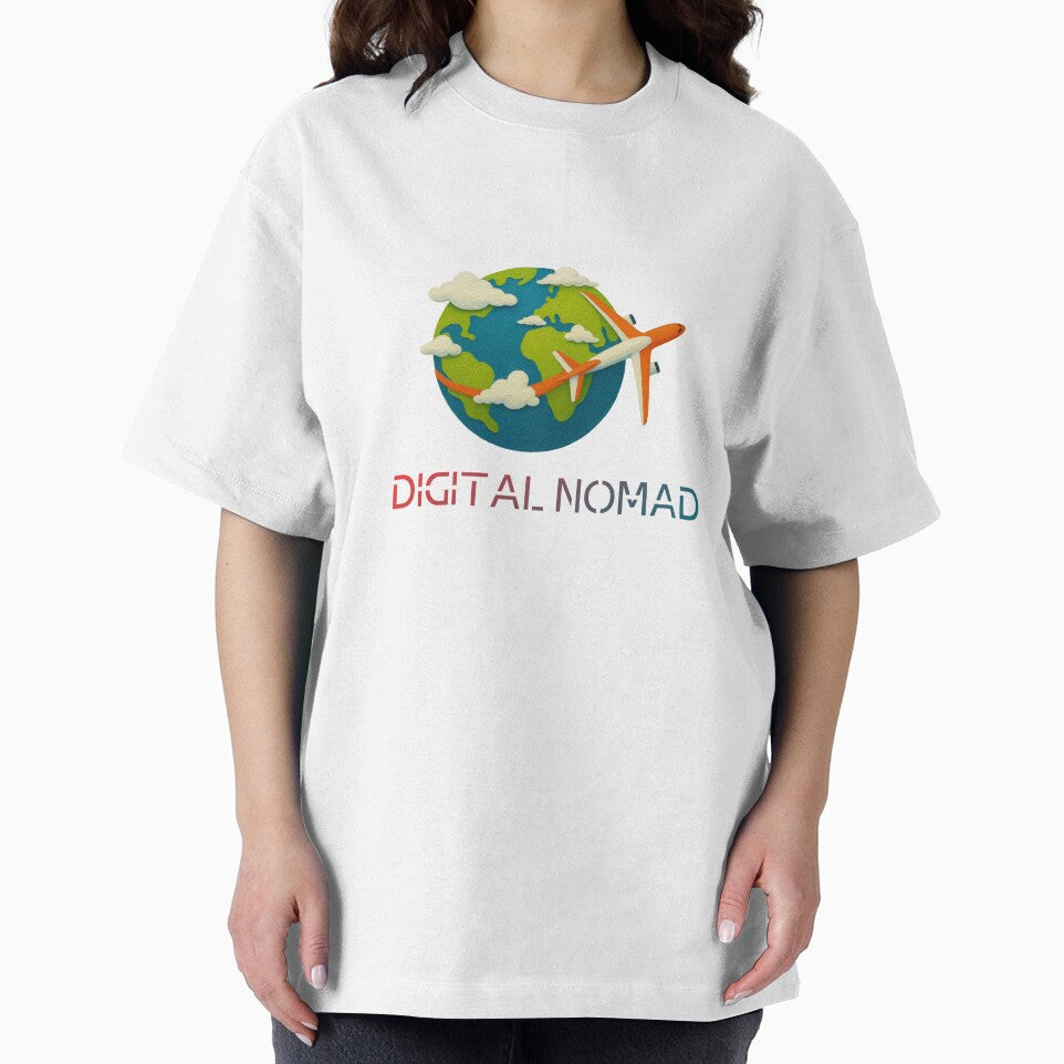 No Fixed Address Digital Nomad Globe by Inkworksbyshery