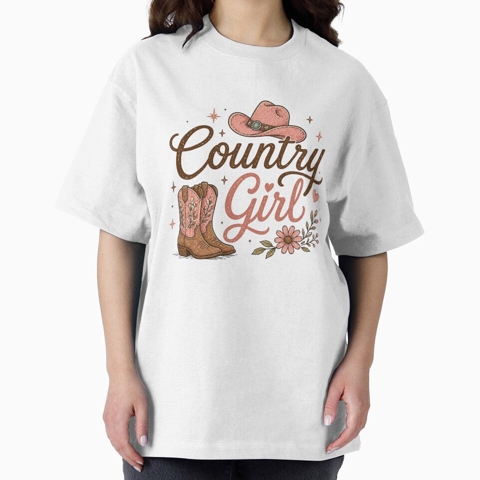 Country Girl Cowgirl Hat and Boots by PamLeeDesign