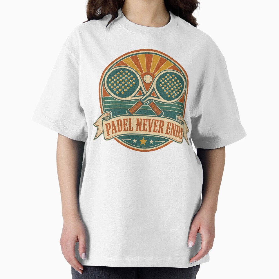 Padel Never Ends Retro Infinity Badge by BoosterShop