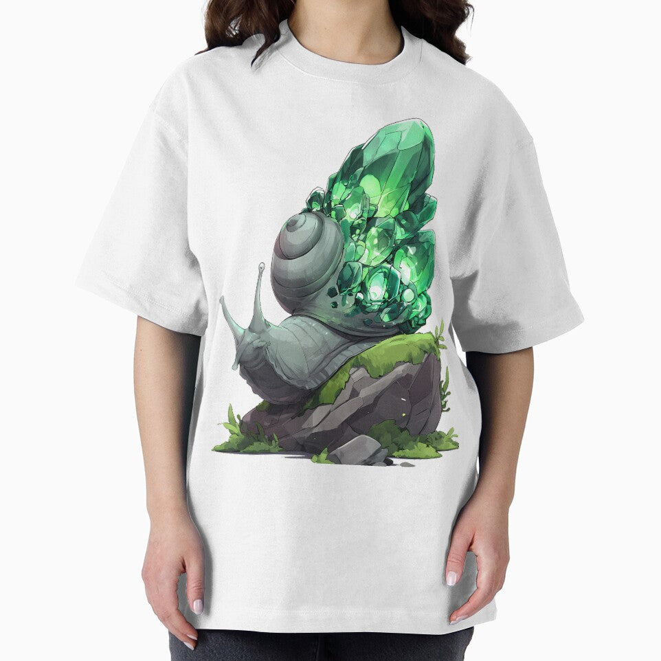 Snail Emerald Shell by IllumeInk