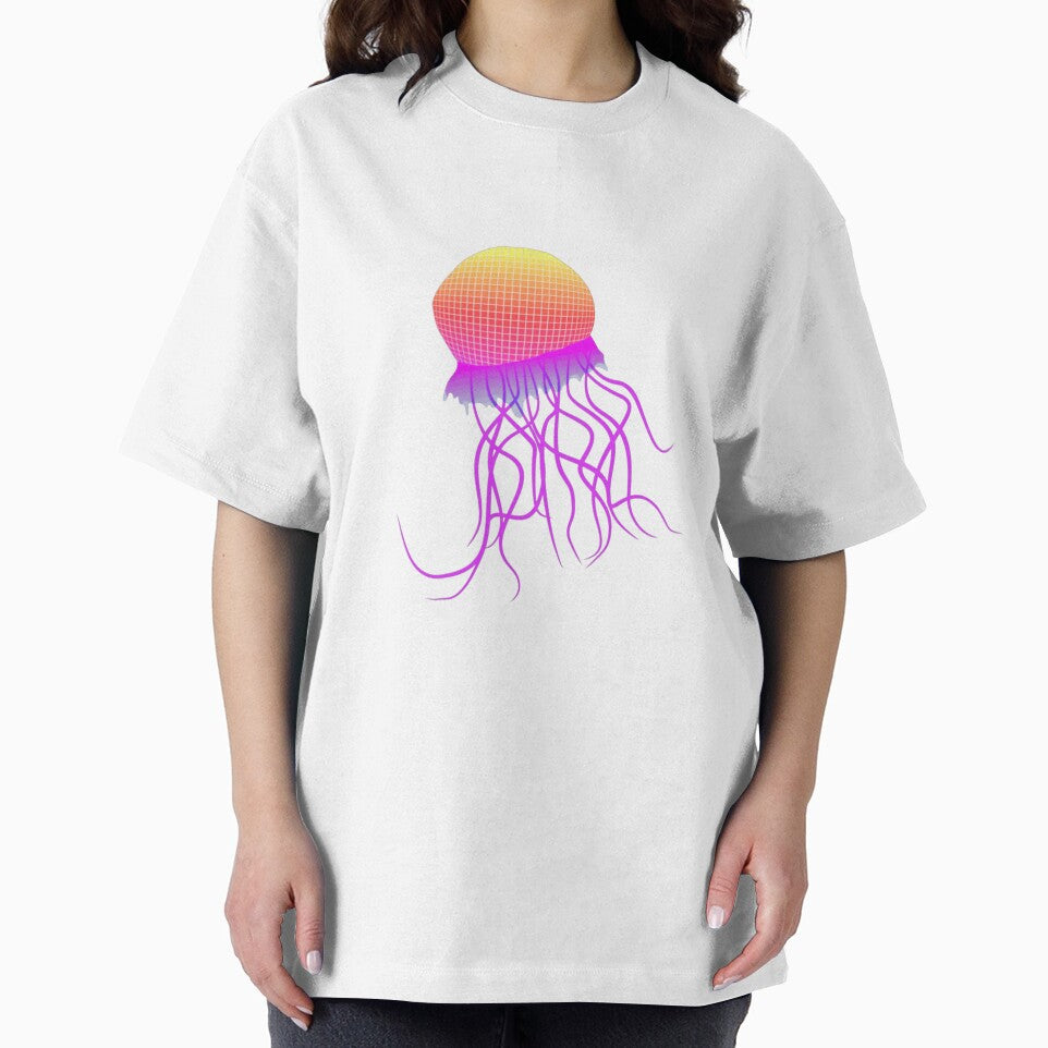 retro mosaic jellyfish design by ElizaErger