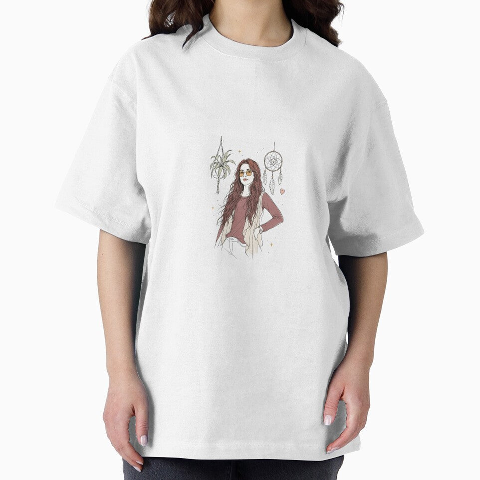 Boho Girl – Free Spirit Minimalist Art by Sztyep88