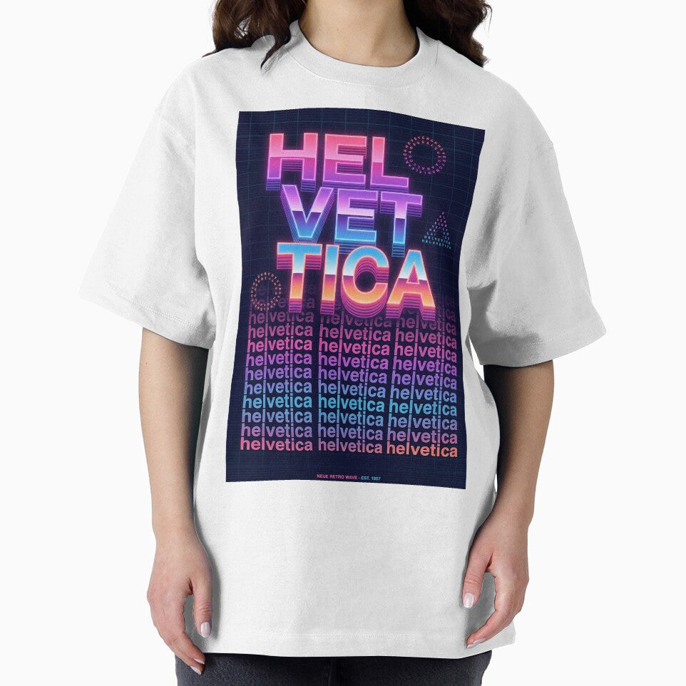 Helvetica Retro Wave by DesignByMcEvoy