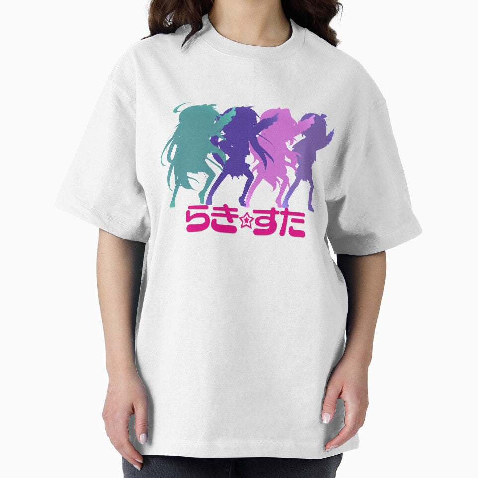 Konata Lucky Star Silhouette Kagami Miyuki Tsukasa by AnimeAxolotl