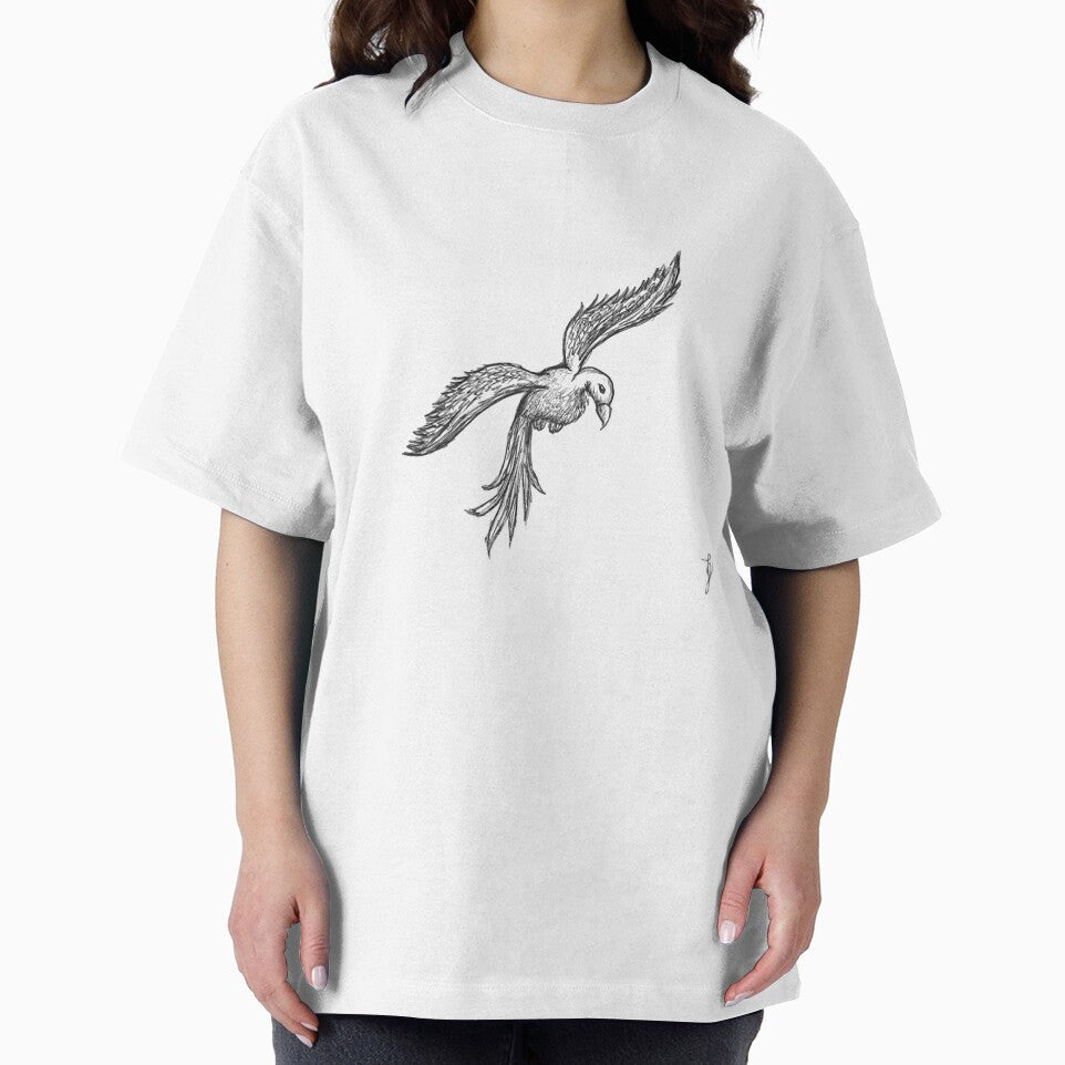 Flying Bird Sketchy Hand Drawn Black Ballpoint Pen by BOKEbyTC