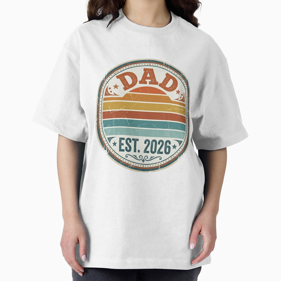 Vintage Dad Est 2026 Retro Sunset Father's Day by TeNovaStudio