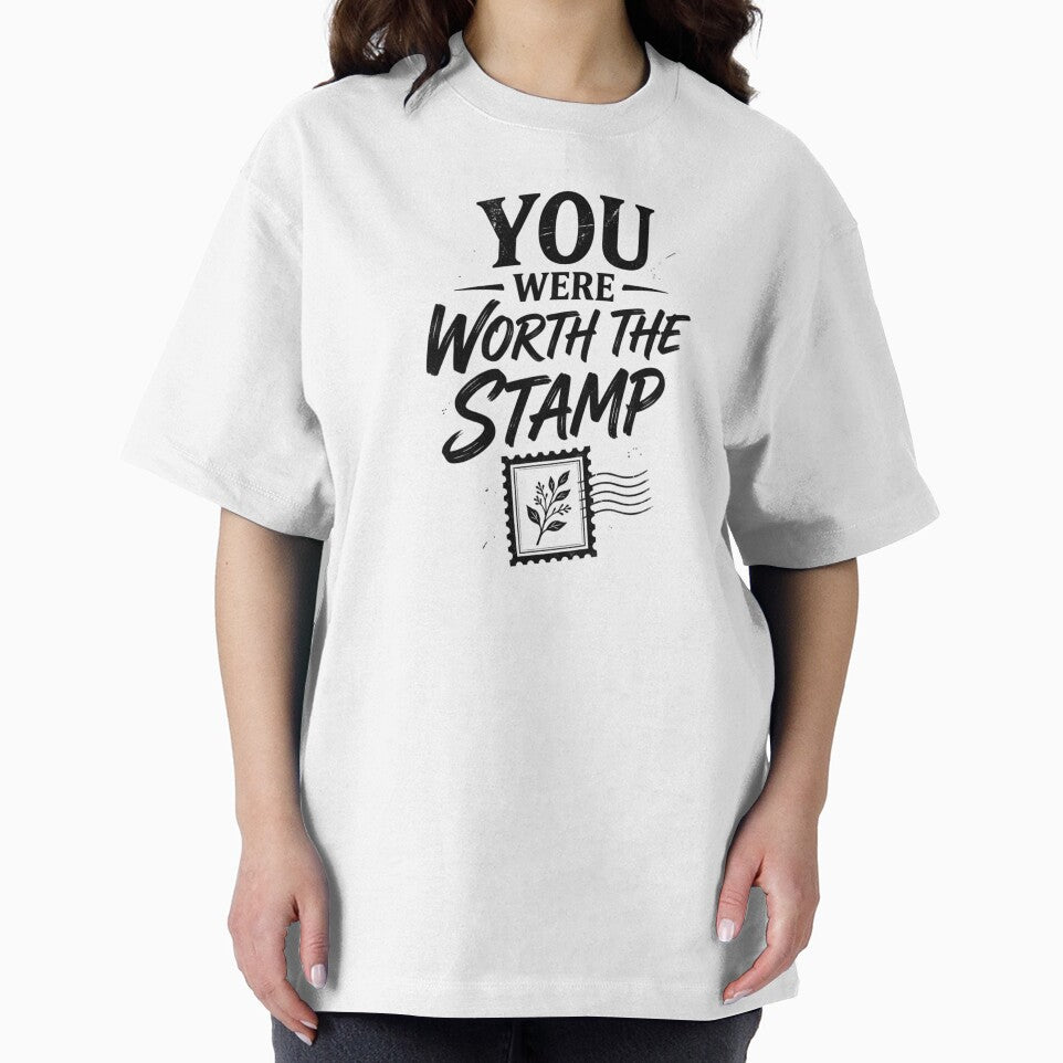 You Were Worth the Stamp – Vintage Pen Pal & Snail Mail Design by Inky Accessories