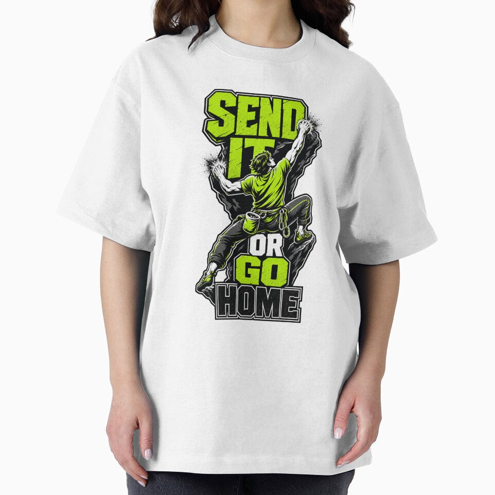Rock Climbing Send It Funny Climber Bouldering by VisualArtsOasis