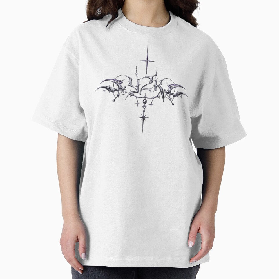 Y2K Metallic Chrome Gothic Tribal Lettering Design by Orbit00
