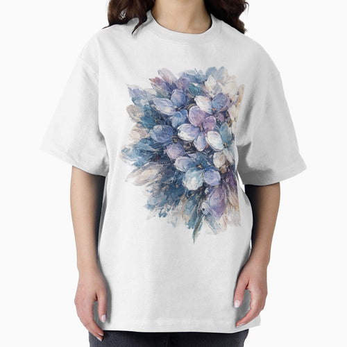Abstract Hydrangea Flower – Bold Modern Floral Art Design by SoftMuse Designs