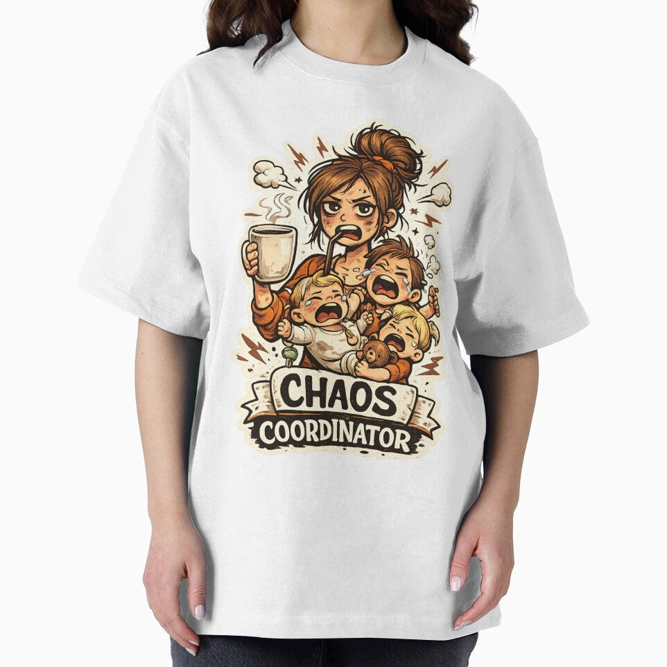 Chaos Coordinator Funny Tired Mom Coffee – Mothers Day Gift For Mom by SaNaCreation13