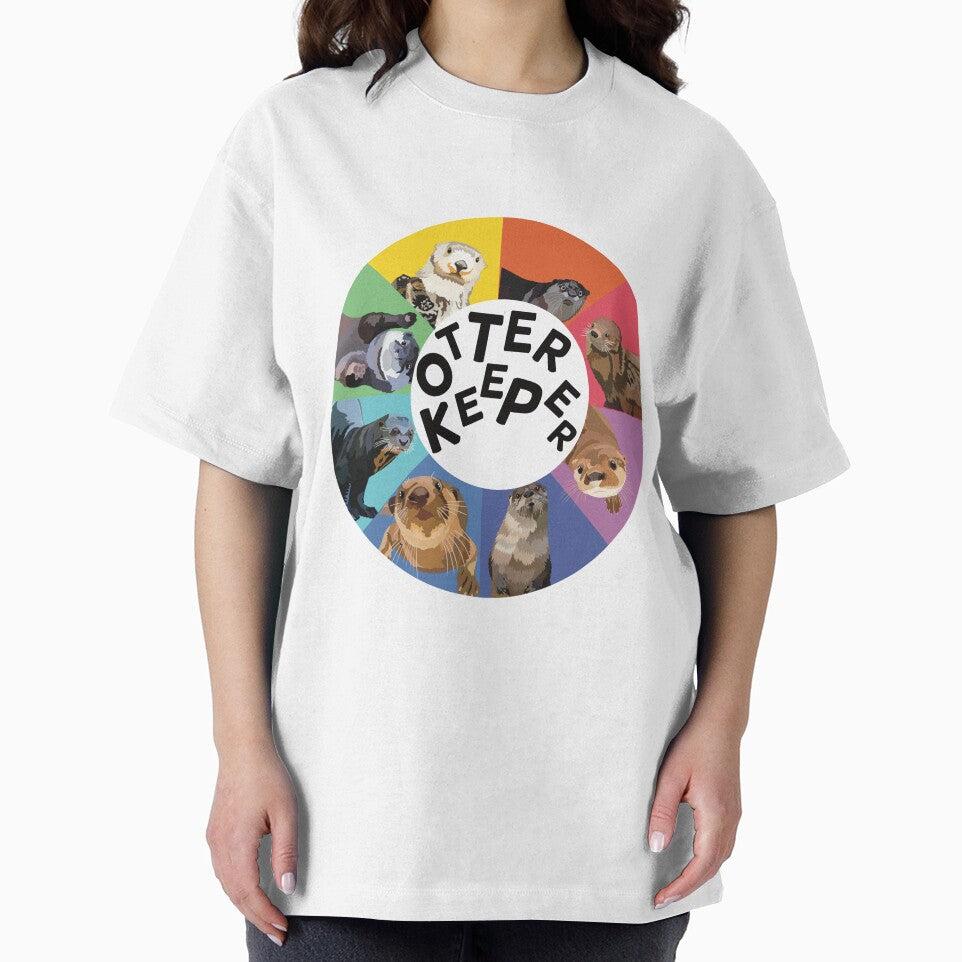 O is for Otter Keeper,Otter Keeper Design – Caring Wildlife Keeper Artwork for Otter Conservation by PrettylittlepastelUk