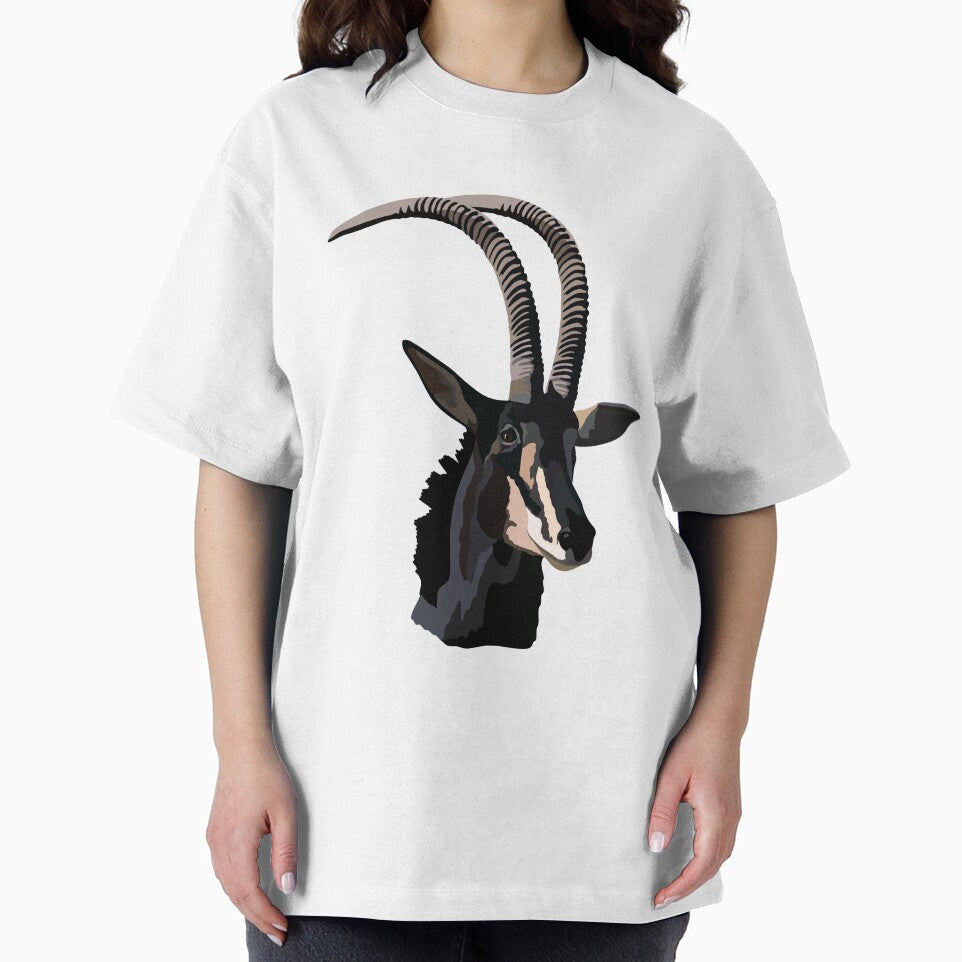S is for Sable Antelope ,Sable Antelope Artwork – Majestic African Antelope Illustration and Wildlife Design by PrettylittlepastelUk
