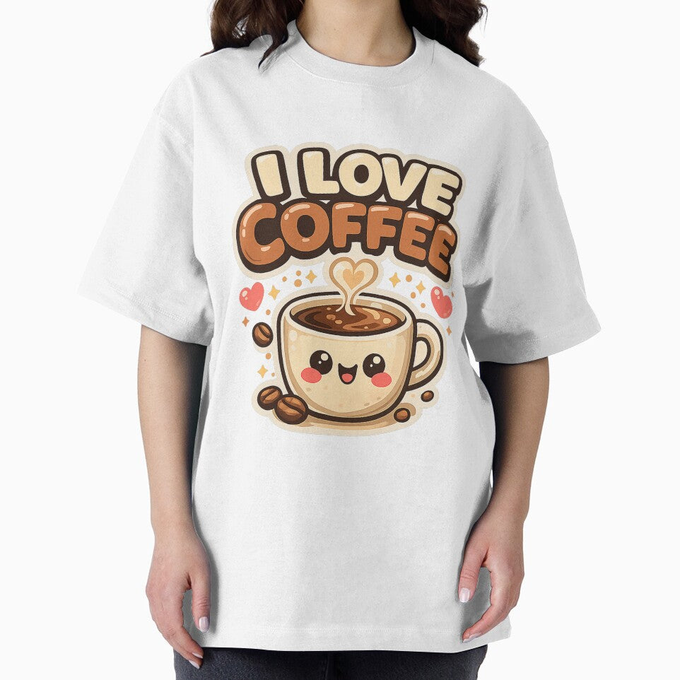 I Love Coffee Cute Kawaii Coffee Lover by Magmashup