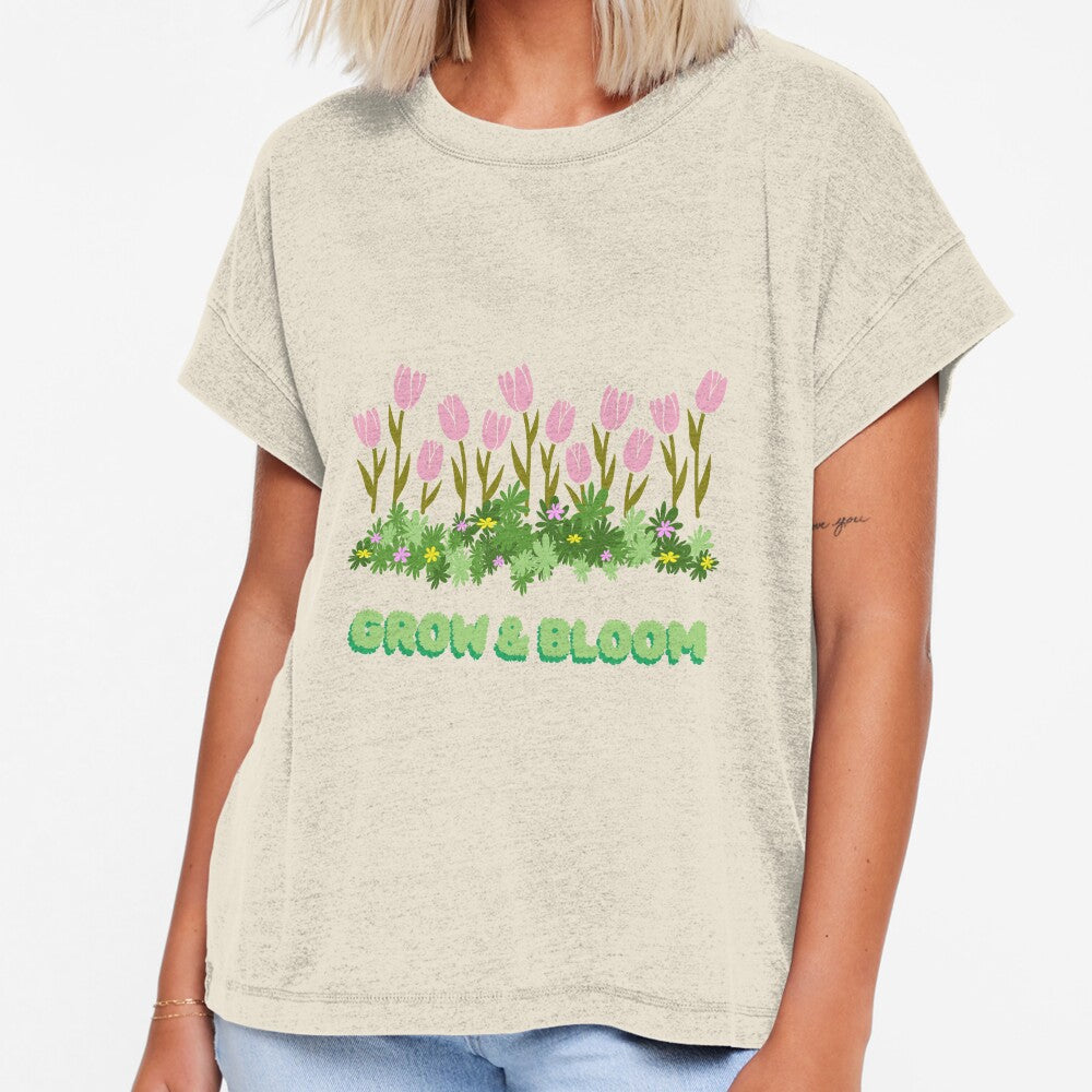 Grow & Bloom: Pink Tulip Garden Graphic by Crafted.ink