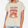 Cute Kawaii Mushroom Sticker & T-Shirt Design by RoPrincess