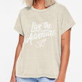 Live the Adventure White Text by JRDartists