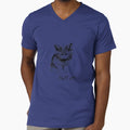 Fluff Off Cat Raglan Baseball Tee by SergeGamelin