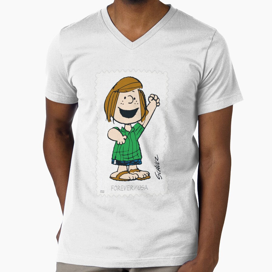 USA postage stamp featuring the Peanuts character Peppermint Patty, comic strip by Schulz Lightprint Studio