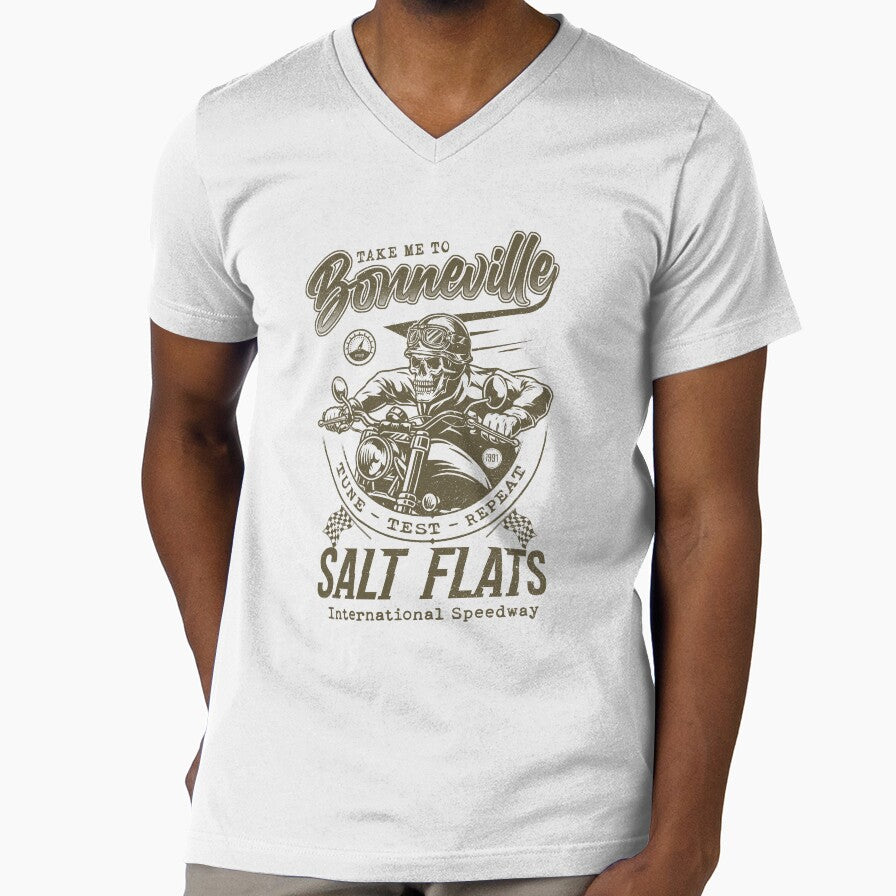 Bonneville Salt Flats Motorcycle Racing Vintage by JRRTs